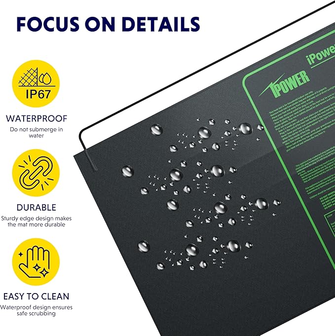 iPower 48" x 20" Waterproof Durable Seedling Heat Mat Warm Hydroponic Plant for Indoor Gardening Germination Starting, 1 Pack New