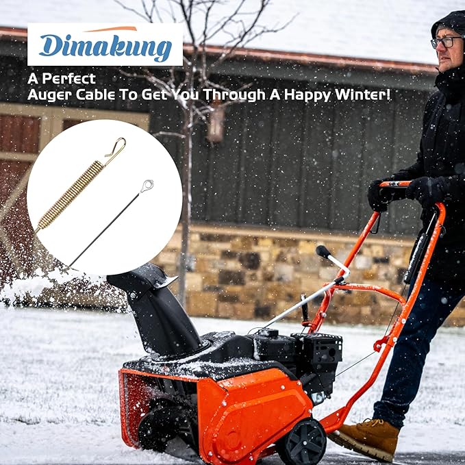 06900438 Snow Blower Auger Upper Traction Cable Fits for Ariens Compact 20 24 SNO-Tek 24 28 120V ST24 Snowblower Replacement Parts #24916003 AMP 24916303