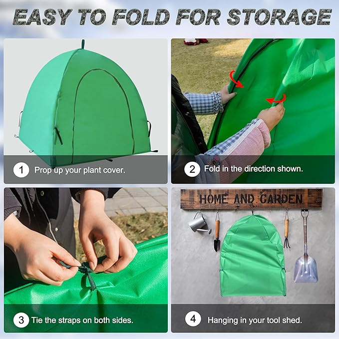 59″*59″*60″ Winter Plant Warm Covers - Raised Bed Cover, Garden Row Accelerator, Warm Tent Freeze Protection Humidity Domes for Germination, Seedling Propagation Protecting Plants from Animals