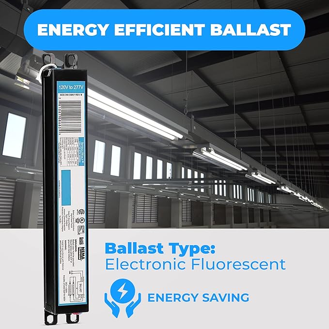 OHLECTRIC Replacement for ICN-2P32-SC 1& 2 Lamp - T8 Fluorescent Electronic Ballast - 120-277 Volt - Instant Start - Standard and Energy Efficient Ballasts - UL Approved - OL-46993
