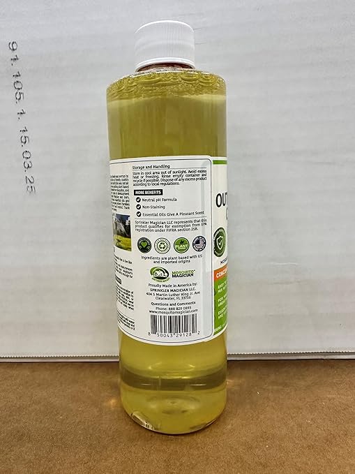 Mosquito Magician Liquid Concentrate - Kills Mosquitoes, Fleas, & Fire Ants, Use with Pump or Backpack Sprayers, Foggers, or Automatic Misting Machines, Ideal for Yards, Lawns, Patios, 32 OZ - Mint