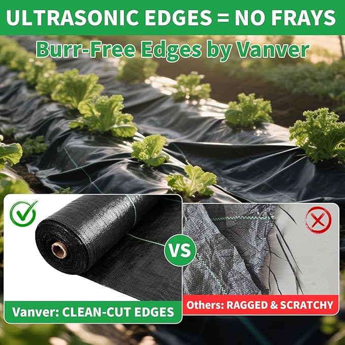 Garden Landscape Fabric Weed Barrier Fabric Heavy Duty,Weed Blocker Fabric, Geotextile Fabric Under Gravel,Garden Tarp to Prevent Weeds, Landscaping Fabric, Driveway Fabric (3ft x 100ft)