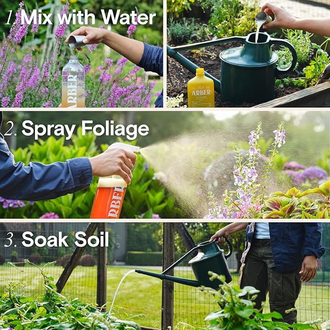 Organic Insecticide Liquid Concentrate – Natural Plant Insect Spray for Indoor & Outdoor Use, Fungus Gnat, Aphid & Spider Mite Control – Houseplant & Garden Insect Killer