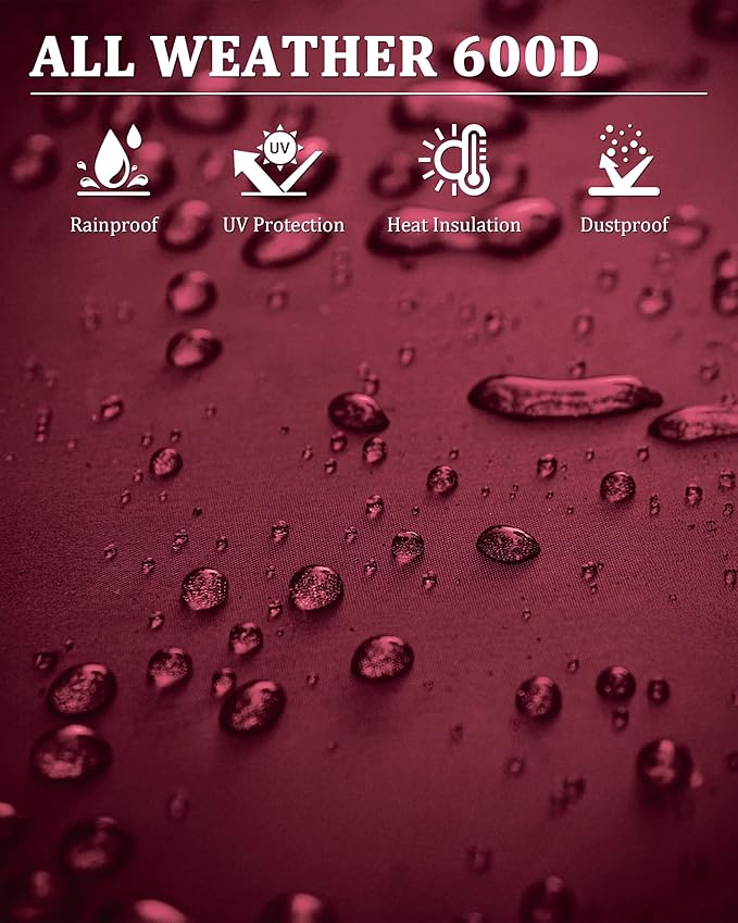 10 X 20 Ft Canopy Replacement Cover Heavy Duty Waterproof UV & Tear Resistant Car Tarp Canopy Tent Garage Top Shelter Oxford Cover with Ball Bungees (Frame is Not Included)