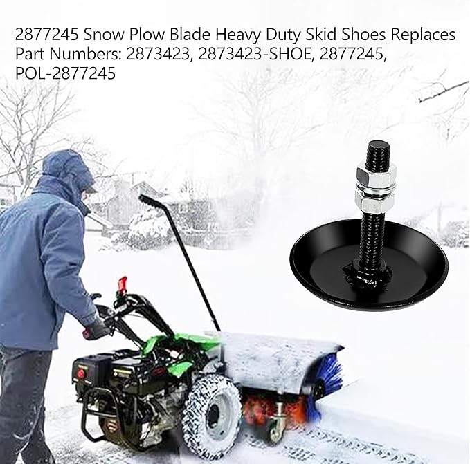 YIAOSUA 2 Pack 2877245 Snow Plow Blade Heavy Duty Skid Shoes Fits Polaris Ranger Razor Sportsman Magnum ATV UTV 2873423