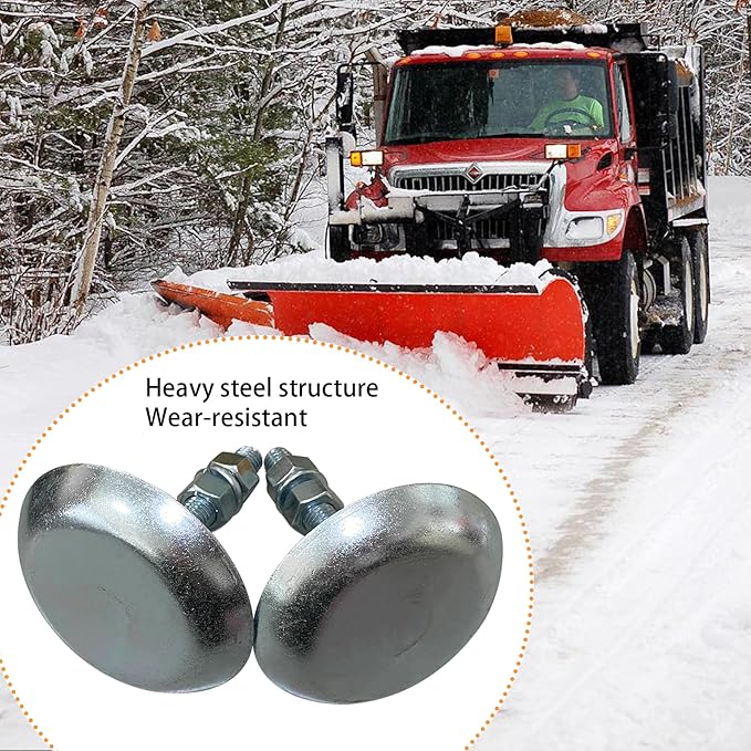 A Pair of Snow Plow Skid Shoes Snowplow Compatible with ATV UTV RZR 900S 1000XP Trail Ranger General Sportsman Pioneer Rhino Mule Replacement for 2873423