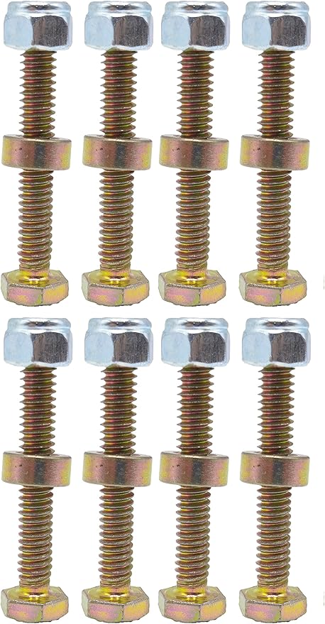 （1/4" X 1-3/4"） 1501216MA Shear Pins and Nuts Kit fits for Craftsman Murray Sears AYP Snow Blowers/Throwers 722130 703057 9524 301172 9524MA (Set of 8)