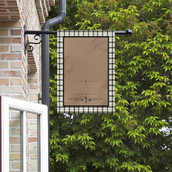 Personalized Monogram Garden Flag Custom Initial Outdoor Yard Flags Seasonal Decoration Double Sided Polyester House Banner for Family Home Porch Lawn Patio Welcome Sign 28 x 40 Inch