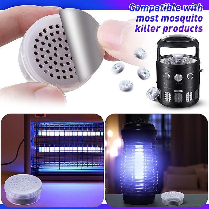 Qualirey 8 Pack Mosquito Attractant Refill for Bug Zappers, 60-Day Lasting Lure for Mosquito Traps, High Catch Rate Fly Insect Bait, Compatible with DynaTrap and Most Indoor/Outdoor Traps