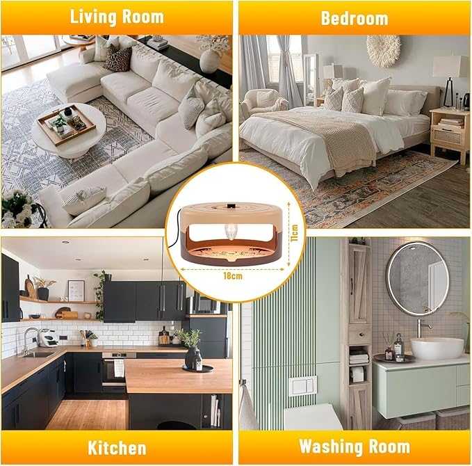 2 Pack Flea Traps for Inside Your Home, Indoor Flea Light, Bed Bug Killer with 8 Sticky Pads & 4 Light Bulb, Odorless Natural Insect Infestation Treatment Trap for Kid Pet