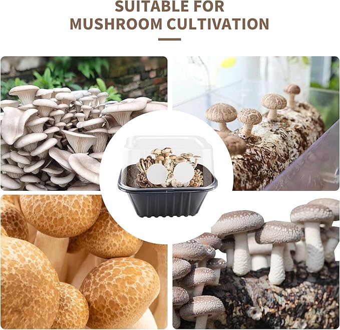 24-Pack 2.5" Monotub Filter Disks - 2MM Thick Adhesive Patch for Mushroom Growing, Fit for Monotub & Fruiting Chambers, Mushroom Growing Supplies