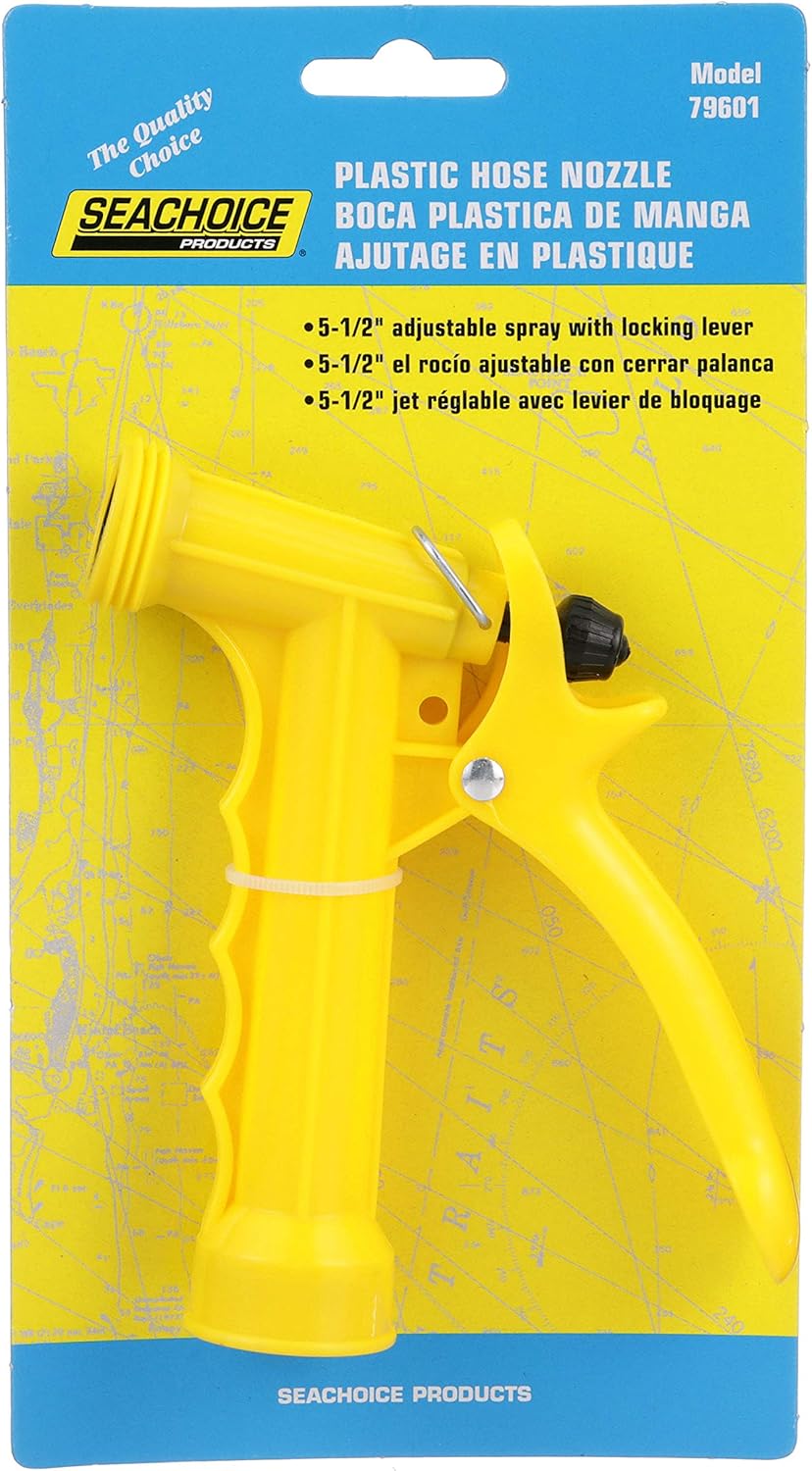 Seachoice Plastic Hose Nozzle w/Locking Spray Lever