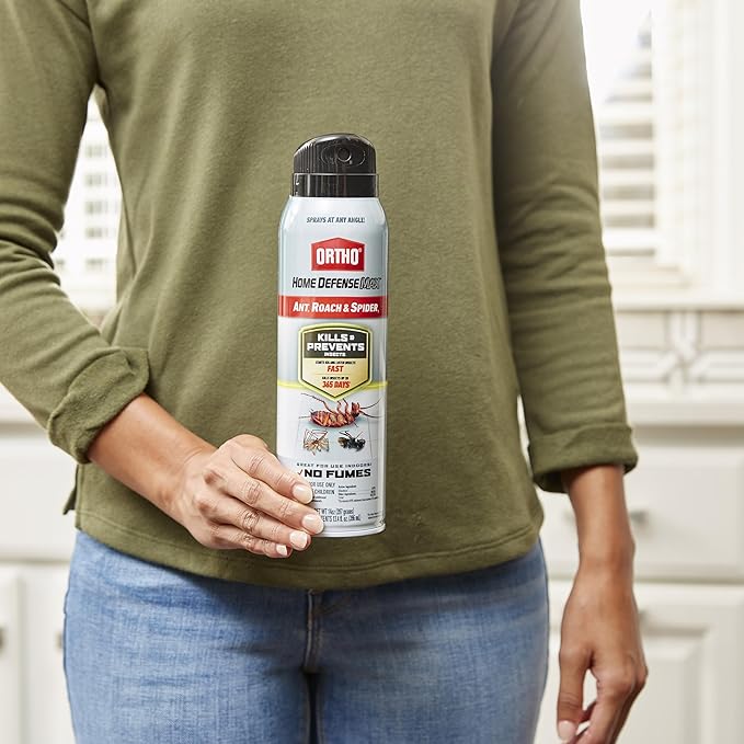 Ortho Home Defense Max Ant, Roach and Spider1: Indoor Insect Spray, Kills Ants, Beetles, Cockroaches and Spiders (as Listed), No Fumes, 14 oz.