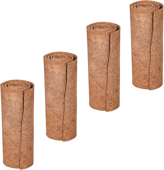 4 Rolls 16x40 Inch(40cm*100cm) Coco Liner Roll Natural Coconut Fiber mat Coconut Liners for Planter Flower Basket No-Slip Ice and Snow Carpet Mats Animal pet pad