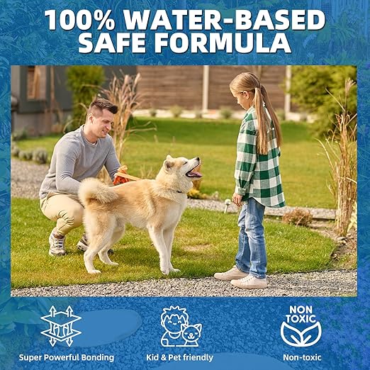 Mulch Glue, Rock Binder for Landscaping Strong Adhesion of Pea Gravel Stabilizer Resin Binder, Weather-Resistant Lock Gravel Binder for Pebble,Pine Straw, Landscape Edging (4Gallon Mulch Glue)