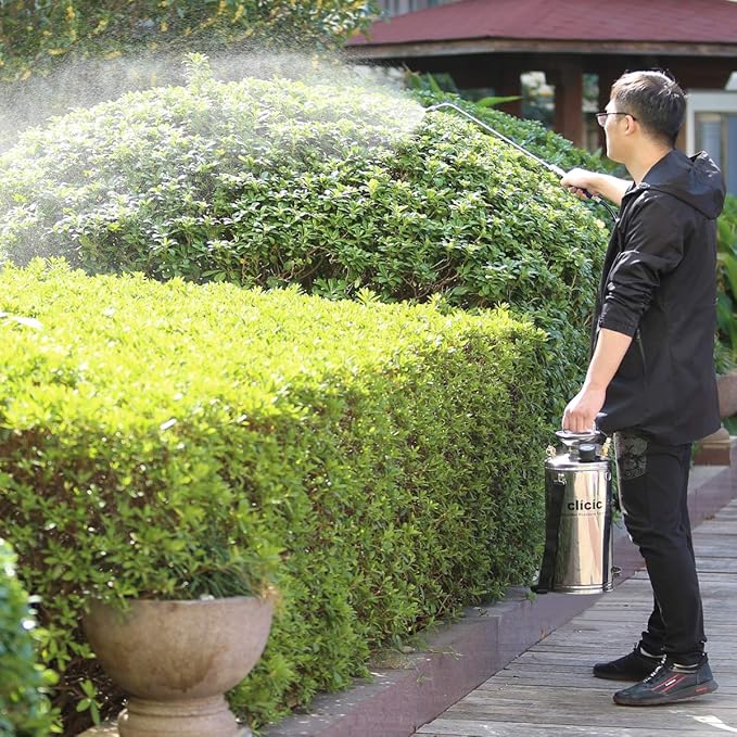 CLICIC Stainless Steel Sprayer Professional with Backpack (1.5 Gallon)