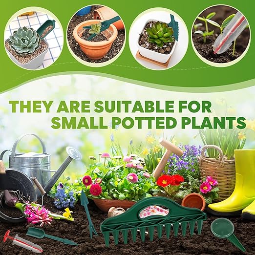 7 Pack Transplanting Dispenser,Sowing Seeds Dispenser,Handhold Seedlings Dibber,Practical Small Sowing Tools for Planting Vegetables and Flowers,Suitable for Greenhouses,Gardens,Lawns,Farmland