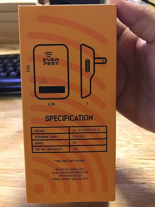 Ultrasonic Pest Control Repeller Plug in 2 Pack Repellent - Get Rid of Mosquito, Mice, Cockroach Spider Bed Bug Squirrel Fly Wasp Ant Mice Indoor, Outdoor, Patio Home Roach Infestation