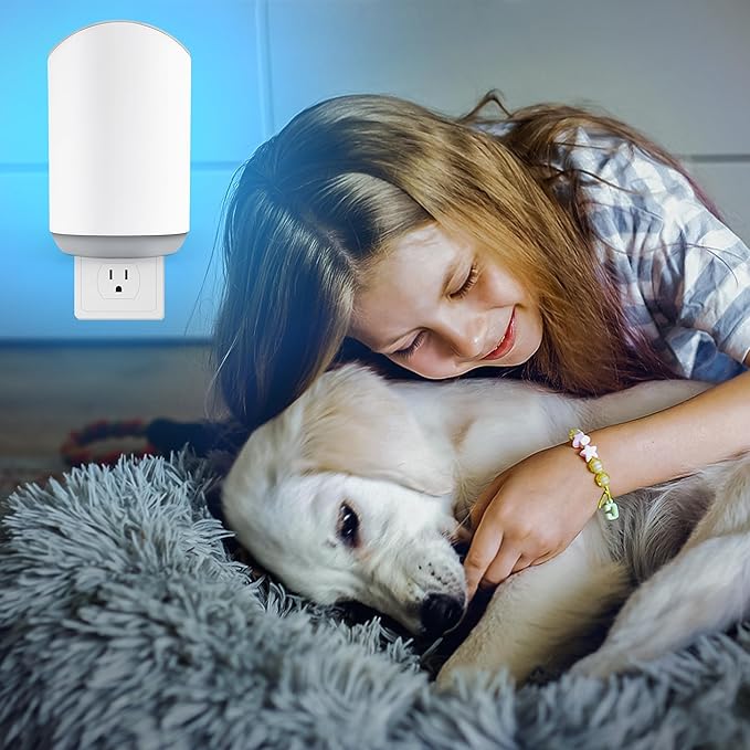 Plug-in Flying Insect Trap & Bug Zapper with Blue UV Light–Indoor/Outdoor Quiet Fly Killer for Gnats, Fruit Flies & House Flies – Bedroom, Patio, Garden (1 Device + 3 Sticky Boards)