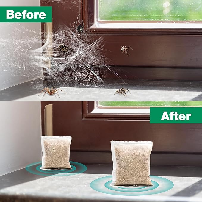 12 Pcs Peppermint Spider Repellent Indoor, Effective Spider Repellent for Indoor Outdoor, Spider Deterrent to Keep Spider, Rodent, Roaches Away from House Basement Garage Attic Human & Pet Safe