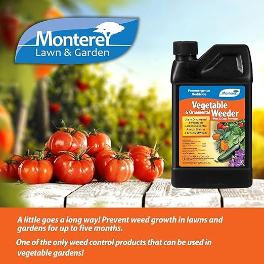 Monterey Vegetable and Ornamental Weeder Preemergence Herbicide for Use in Ornamental and Vegetable Gardens - 15 oz