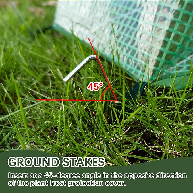 47.2" *14.6" *13.4" Foldable Garden Accelerator Plants Cover Freeze Protection for Raised Bed, Mini Greenhouse Cover with Two Air Hole, Frost Cover for Plant Vegetable Seedling Protector