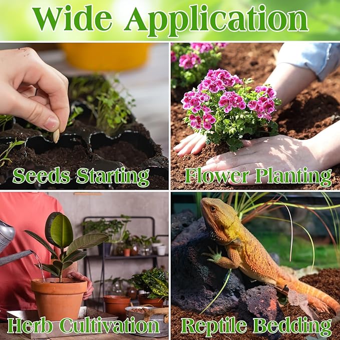 ZeeDix 200pcs(30mm) Coco Coir Pellets Potting Soil Indoor Plants, Compressed Coconut Coir Soil Pellets Seed Starting Pellets Discs for Planting Flowers Bonsai Herbs Plants and Vegetables