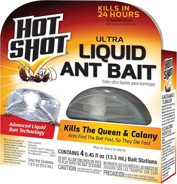 Hot Shot Ultra Liquid Ant Bait, 4 Count, 1 Pack