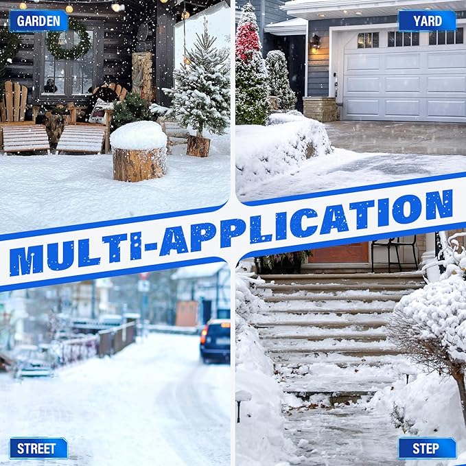 SOYUS Electric Snow Shovel Cordless, 20V 12-Inch Electric Snow Blower, Snow Shovel for Driveway with Handle LED Light and Directional Plate (1x4.0Ah Battery, Charger and Cover Included)