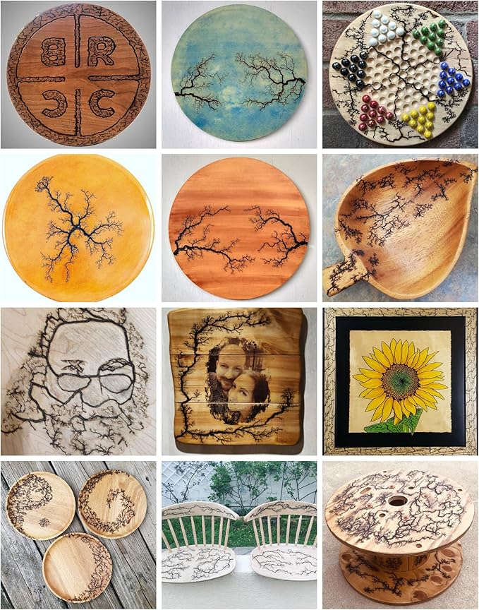 Lichtenberg Machine 10kV 30mA Neon Sign Transformer Fractal Wood Burning Machine Burner Device Neon Power Supply for Real Glass Neon Not Led High Voltage 10000V