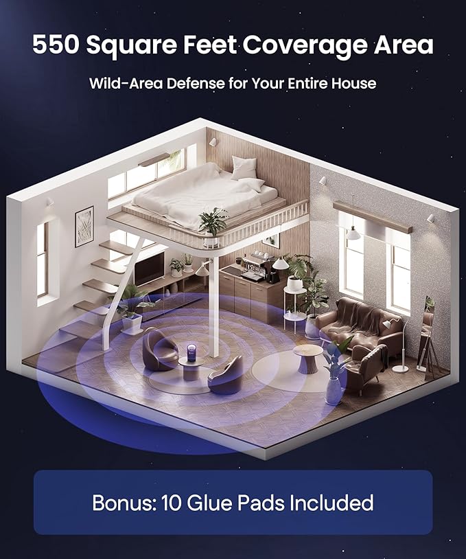 IMT-L70 Indoor Electric Insect Trap, Catcher & Killer Lamp for Fruit Flies, Mosquitos, Moths, Gnats, and More with UV Light Attraction and Fan Suction, Black