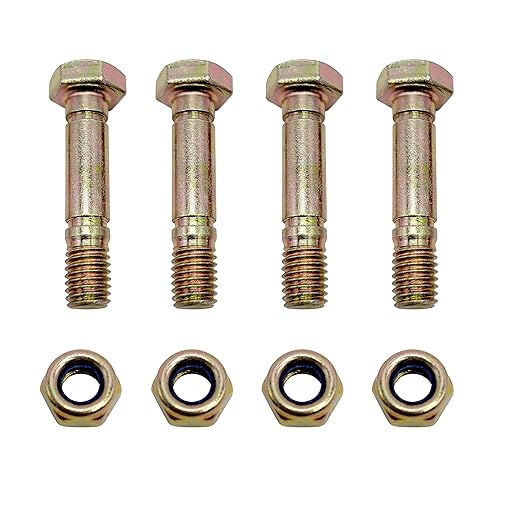 4-Pack 710-0890a 910-0890A 710-0890 Snowblowers Shear Bolts and Nuts Replaces MTD Cub Cadet Troy-Bilt SnowThrower