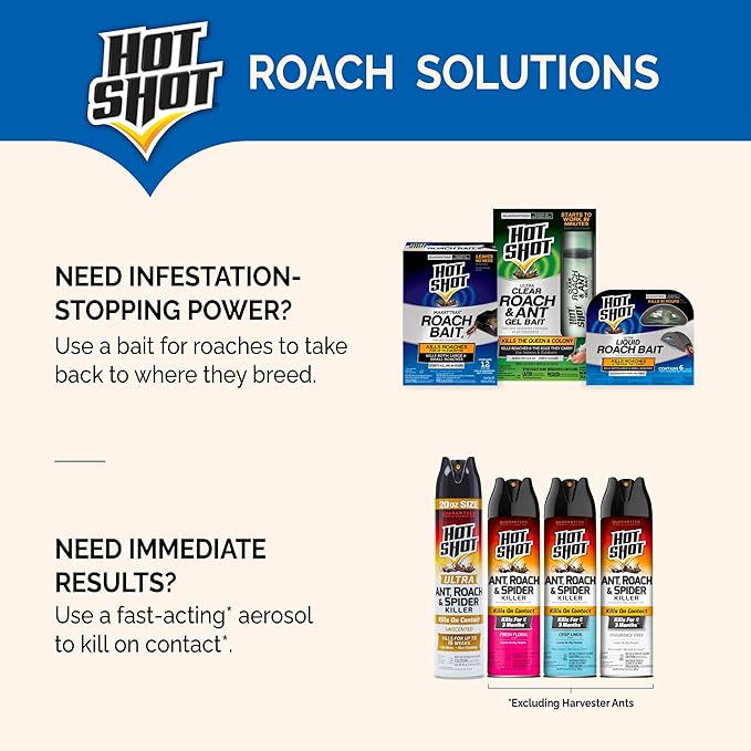 Hot Shot Ultra Liquid Roach Bait 3 Count, Kills In Hours