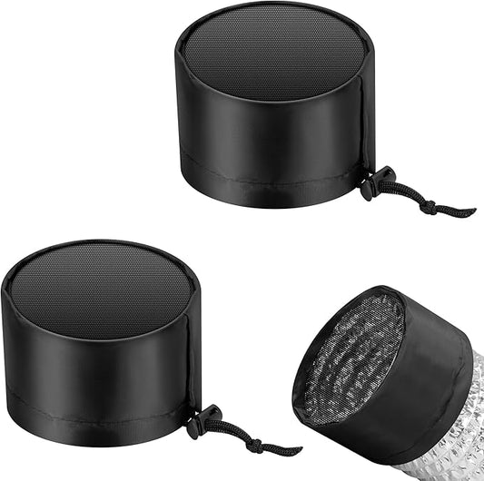 VIVOSUN 2-Pcs. Grow Tent Vent Cover, 4"/6"/8" Duct Filter Vent Cover with Elastic Band and Fixed Buckle for Plant Grow Tent Vent