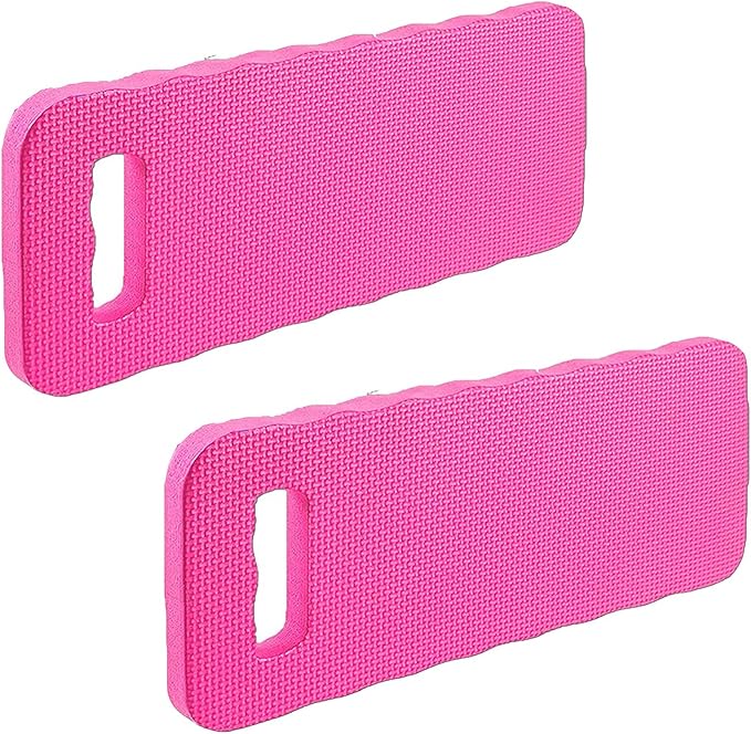 YWSHF 2 PCS Pink Garden Kneeling Pad,Knee Mat Waterproof Foam Knee Pads for Gardening,Cleaning,Baby Bath,Yoga,Praying and Exercise 15.745'' x 7.09'' x 0.79''