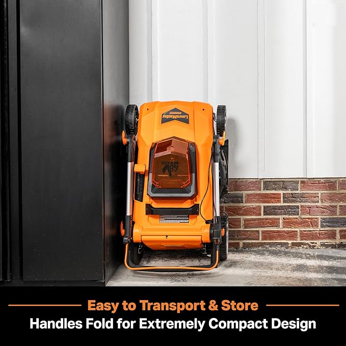 LawnMaster CLMF4821A Cordless Lawn Mower Brushless 48V MAX* 21Inch 3-in-1 Function Up to 1/2 Acre with 4X24V MAX* 4.0Ah Battery and a Dual Charger