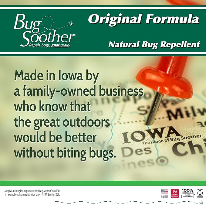 Bug Soother 1 Gallon - Natural Insect, Gnat and Mosquito Repellent & Deterrent with Essential Oils - 100% DEET-Free Safe Bug Spray for Adults and The Environment - Made in USA - W/O Sprayer