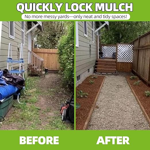 Mulch Glue 27.5OZ, Ultra-Stick Rock Glue for Landscaping, Gravel Binder Non-Toxic Rubber Mulch Lock Adhesive, Heavy Rain & Windproof for Gardens, Pea Gravel Stabilizer, Lasts up to 2 Year
