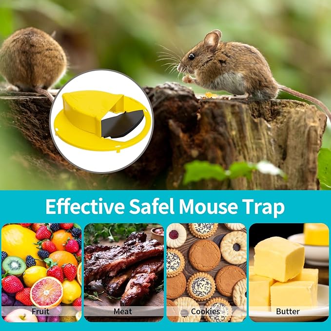 Mouse Trap Bucket Adapted to 5 Gallon Bucket Lid Rat Trap Automatic Reset for Indoor Outdoor Use Reusable (1P)