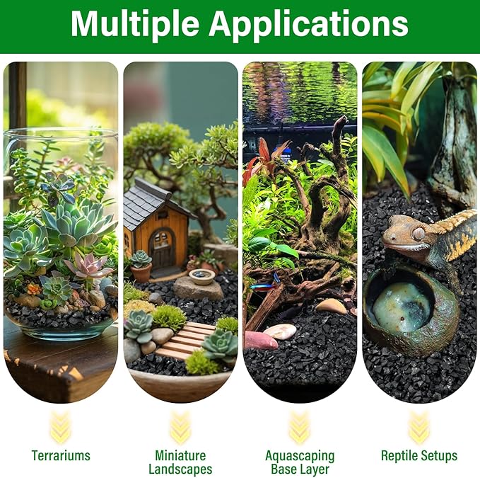 Legigo 10QT All Natural Horticultural Charcoal- Activated Hardwood Plant Charcoal for Soil Amendment, Conditioning Bonsai Soil, Succulent, Terrarium Supplies, Indoor Plant Potting Soil