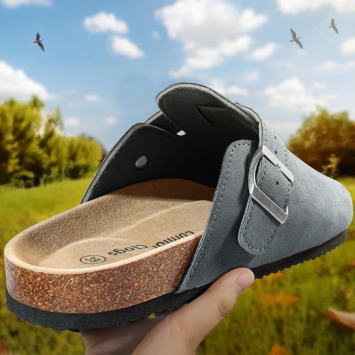 BULLIANT Comfort Clogs Slippers Sandals Nurse Work Shoes Unisex for Men Women with Cushioned Cork-Footbed