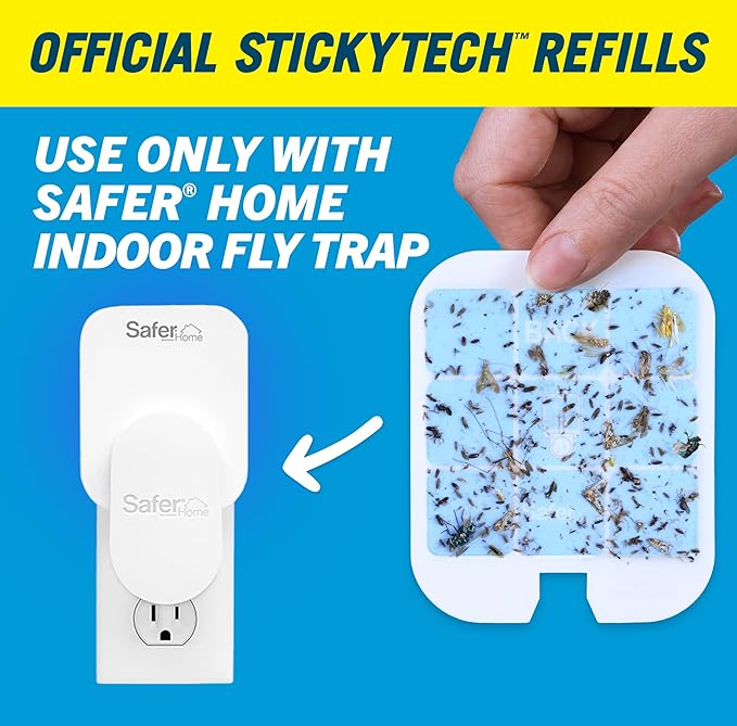 Safer Home SH512 Trap Refill Pack of Glue Cards for SH502 Indoor Fly Trap, 12 Count (Pack of 1)