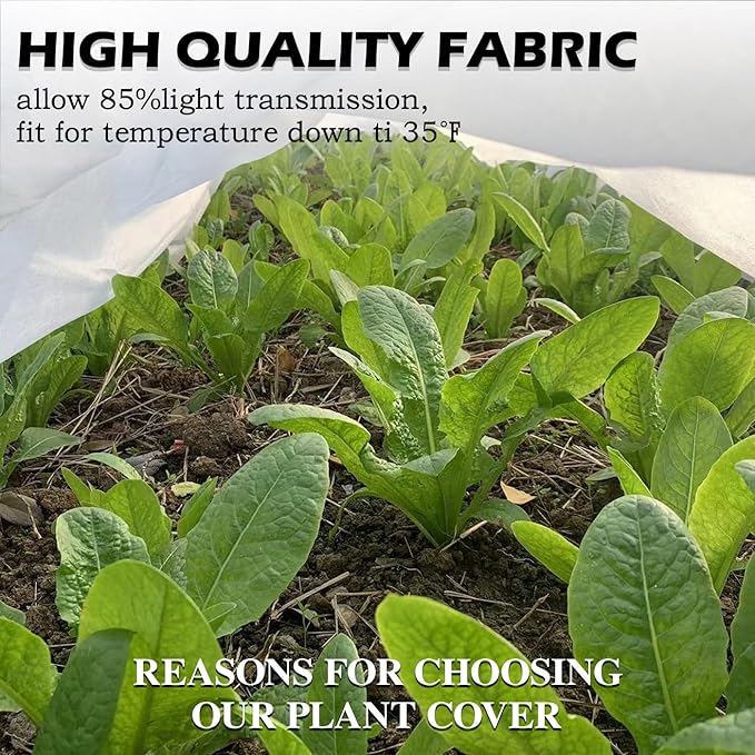 Plant Covers Freeze Protection 10 x 30 Ft, Thick Frost Cloth for Outdoor Plants, Winter Plant Blankets and Frost Covers for Garden Frost Protection, Floating Row Cover