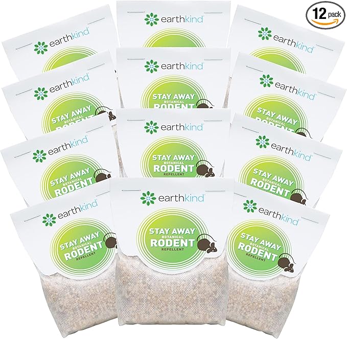 Stay Away Rodent Repellent - Pest Control for Indoor Use - Safe for Kids & Pets When Used As Directed - with Plant Fibers, Balsam Fir & Fragrance Oil - 12-Pack