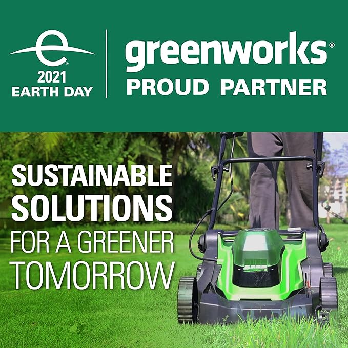 Greenworks 48V (2 x 24V) 17" Cordless (Push) Lawn Mower (125+ Compatible Tools), (2) 4.0Ah Batteries and Dual Port Rapid Charger Included