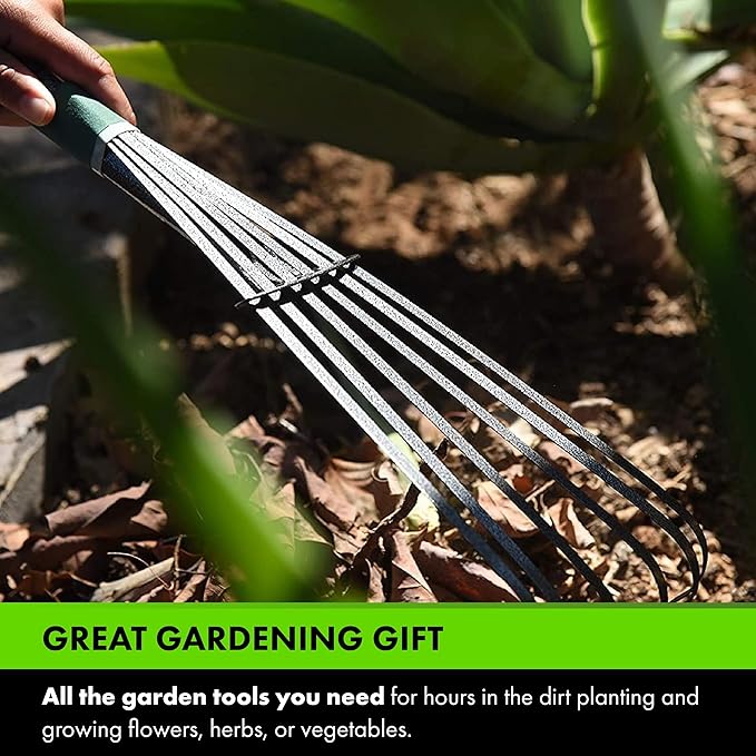 Yard Butler Terra Garden Hand Tools - Weeding Hand Tiller Tool for Efficient Gardening - Weed Remover Tool for Lawn & Garden Care - Durable Gardening Accessory, Variety Bundle