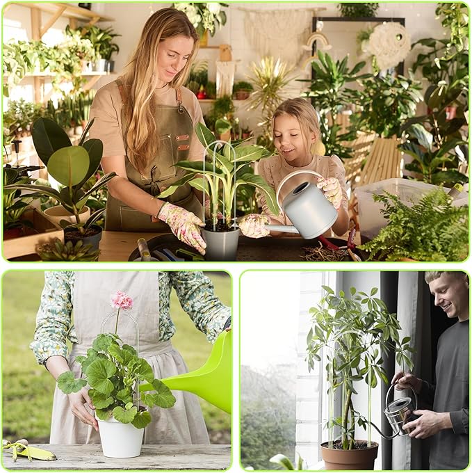 6 Pack U-Shape Acrylic Plant Trellis for Indoor Climbing Plants, 16 Inch Small Plant Trellis, Potted Plant Climber Support for Pothos, Vine Ivy, Houseplant