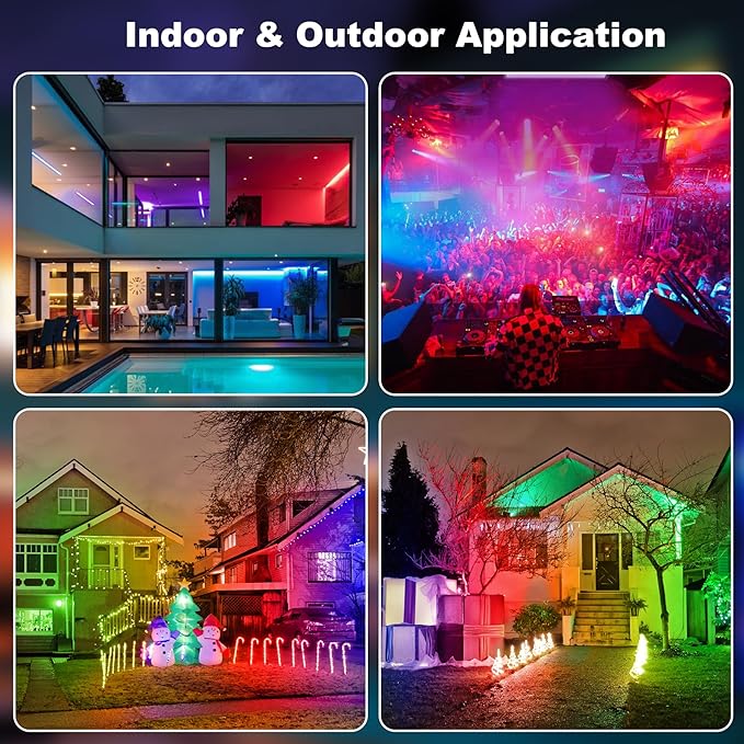 T-SUN RGBCW Wall Washer Lights 2 Pack 50W Stage Wash Light Bar Smart APP & Remote Control Music Sync Memory Timing Color Changing Wash Light for Stage Birthday Party Wedding Outdoor Indoor