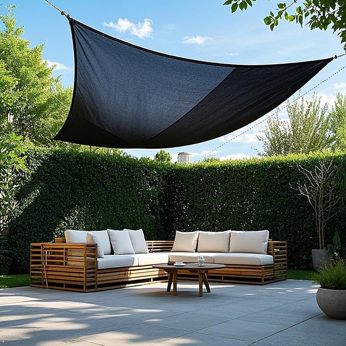 winemana 70% Black Shade Cloth, 3.3 x 10 FT Garden Mesh Tarp for Plants Heat Protection with Grommets, Sunshade Plant Cover for Greenhouse, Barns Kennel, Outdoor Netting Screens for Patio & Porch
