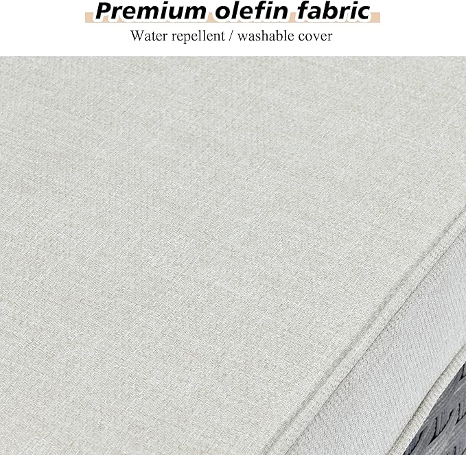 HOOOWOOO 12 Piece Modular Patio Outdoor Sectional Furniture Sofa Set,Wicker Conversation Set,Out Door Couch Set with Wide Arm for Outside All Weather(Beige)